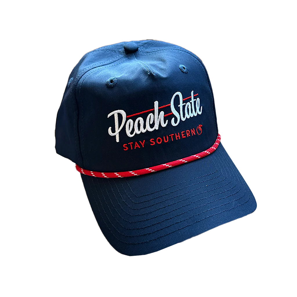 Peach State Pride Old School Peach State Performance Cap - Navy