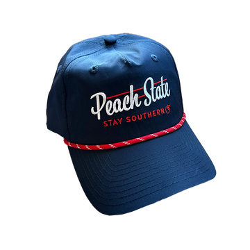 Peach State Pride Old School Peach State Performance Cap - Navy