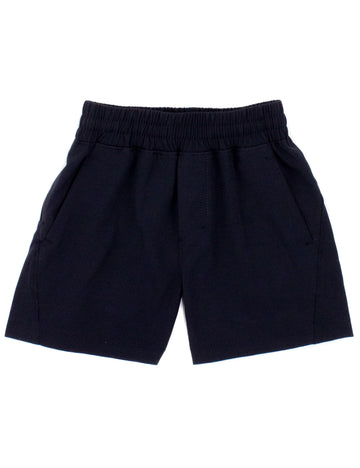 Properly Tied Boys Court Short - Obsidian