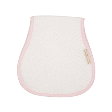 Beaufort Bonnet Oopsie Daisy Burp Cloth-Palm Beach Pink Micro Dot With Palm Beach Pink