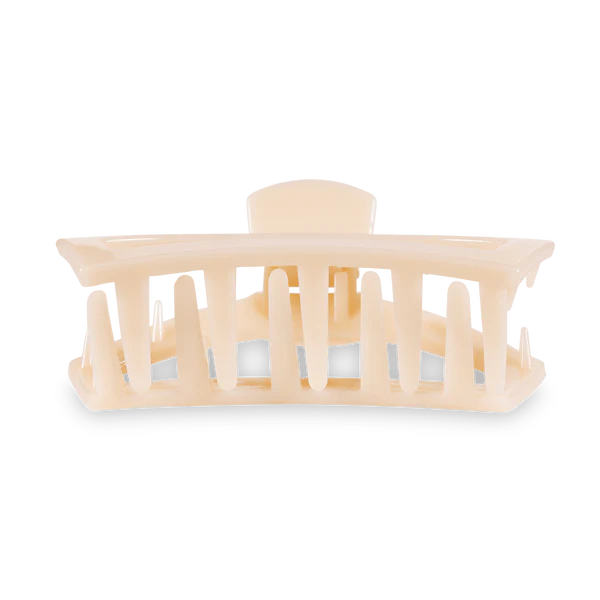 Teleties Open Almond Beige Small Claw Hair Clip