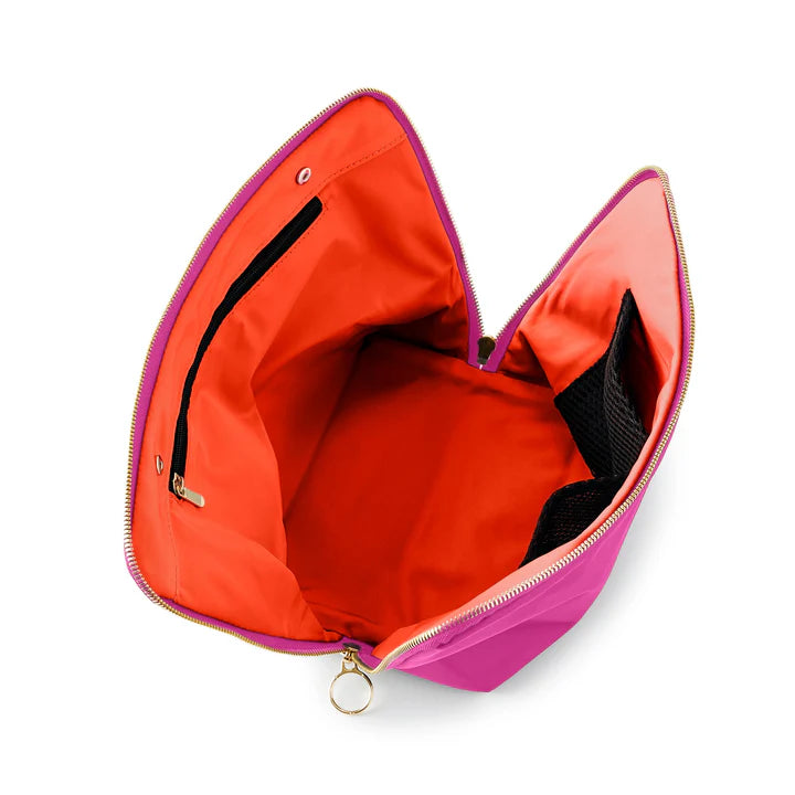 Kuushi Vacationer Makeup Bag - Bubble Gum Pink/Orange