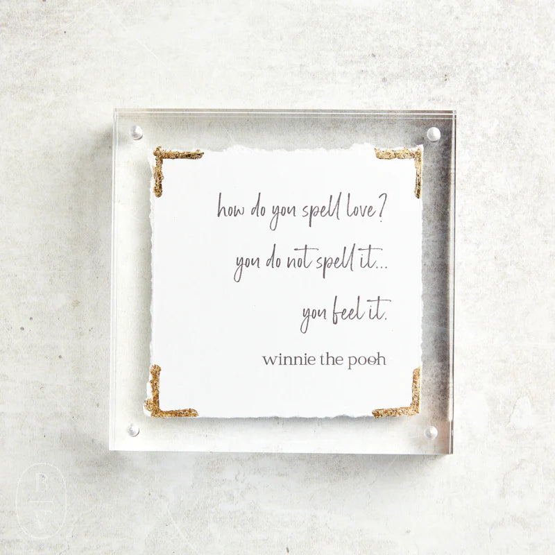 Eva Belle Acrylic Frames 4x4- Winnie the Pooh