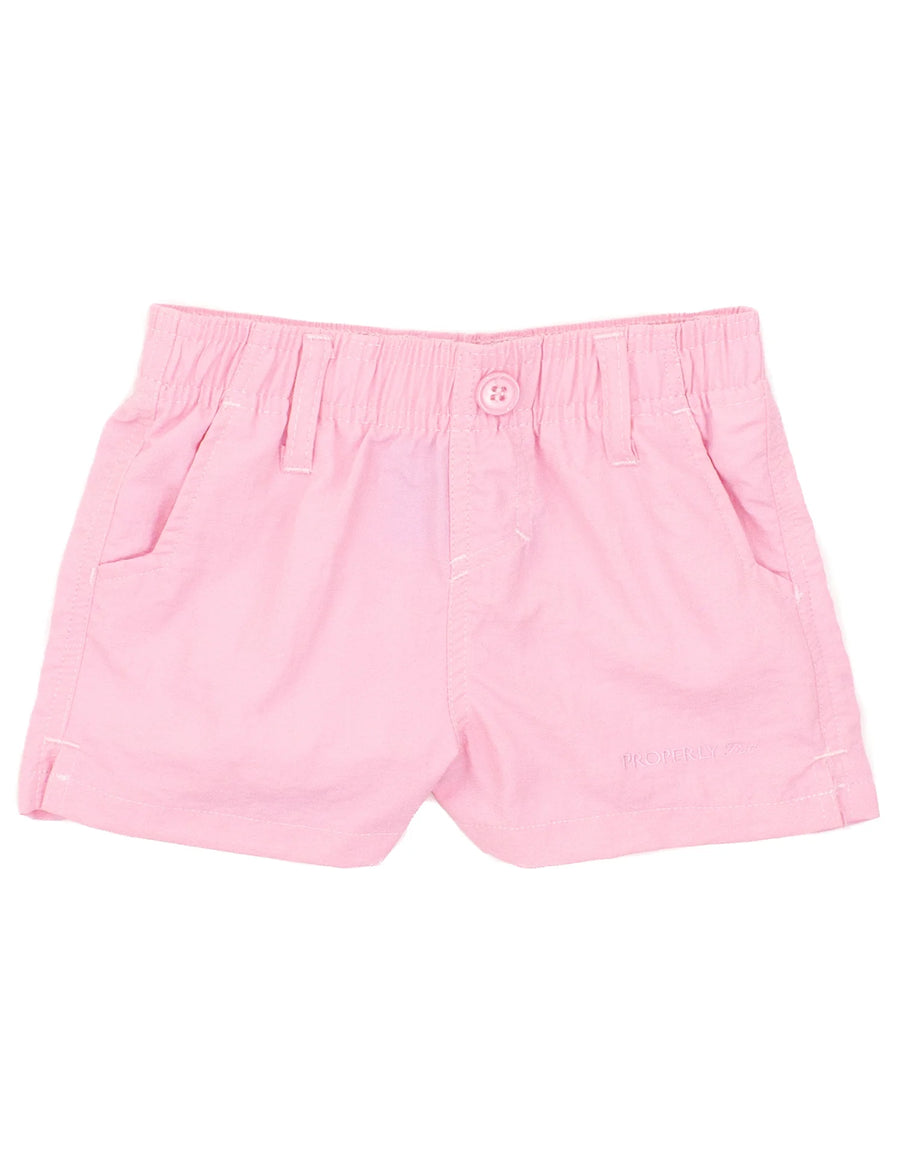 Properly Tied Girls Brook Short - Powder Pink