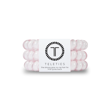 Teleties Large Hair Ties- Rose Water Pink