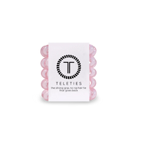 Teleties Tiny Hair Ties- Rose Water Pink