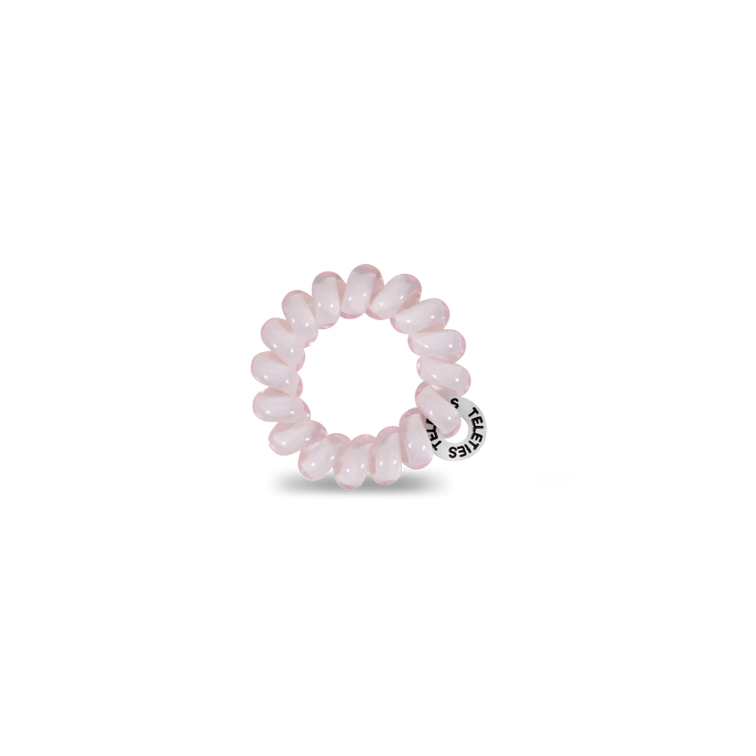 Teleties Tiny Hair Ties- Rose Water Pink