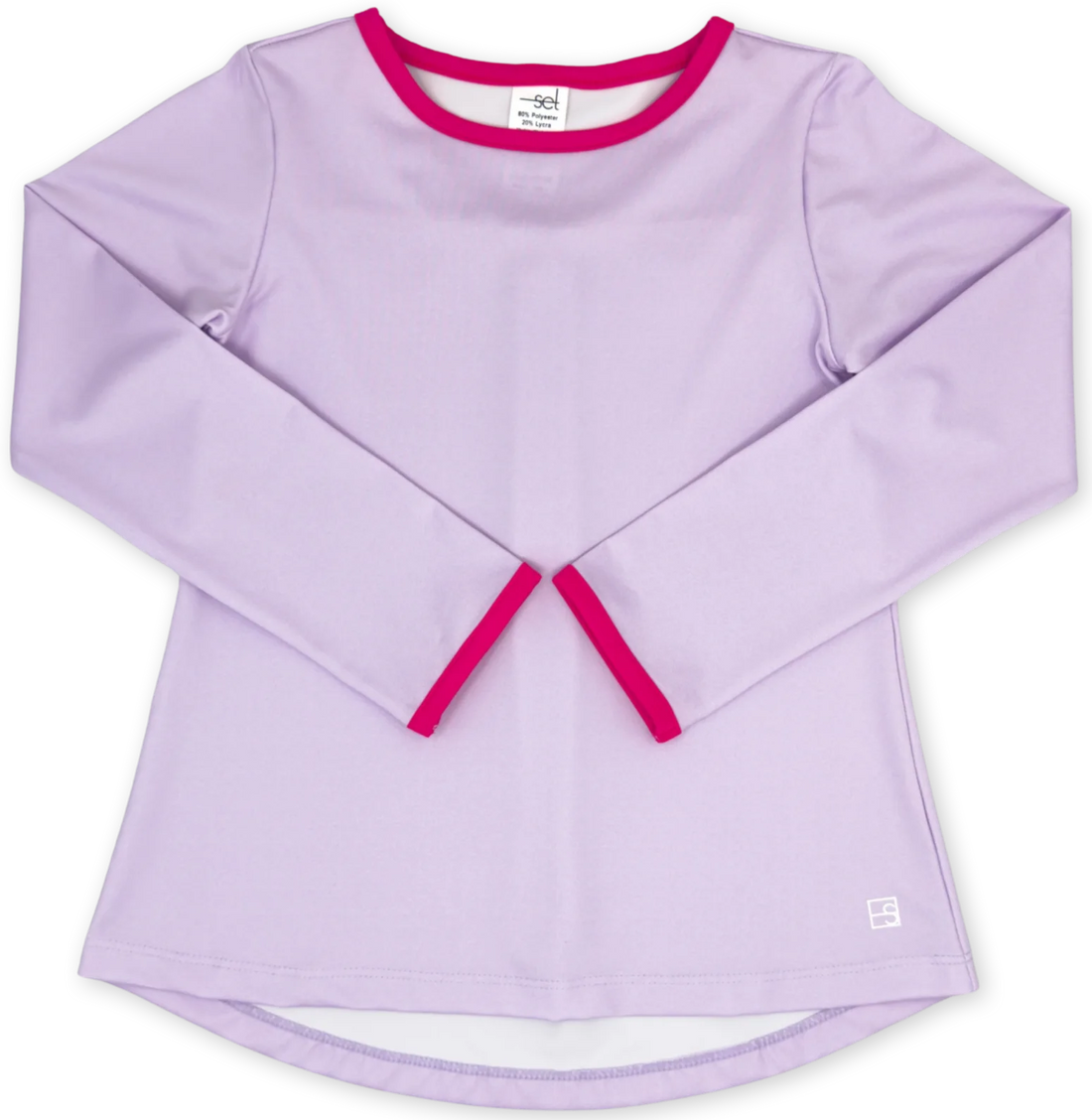 Set Fashion Taylor Long Sleeve Tee Petal Purple Power Pink