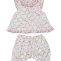 Kissy Kissy Garden Trellis Sunsuit Set