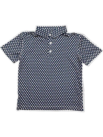 Youth Navy Baseball Polo