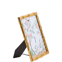 Two's Company Gold Faux Bamboo Frame - 8x10