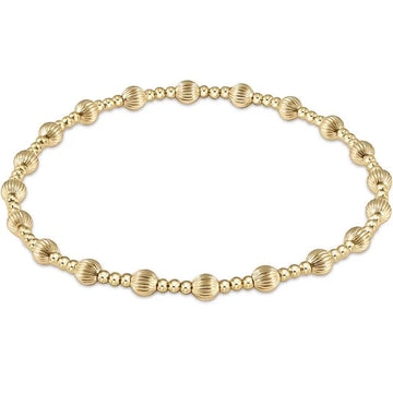 Enewton Extends Dignity Sincerity Pattern 4mm Bead Bracelet Gold