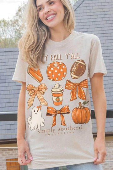 Simply Southern Pie SS Tee - Oat Heather