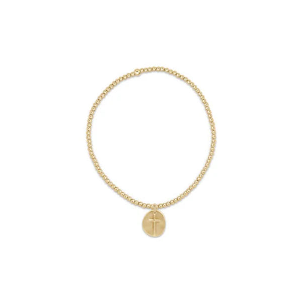 Enewton Extends Classic gold 2mm bracelet - inspire small gold disc