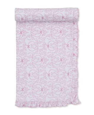 Kissy Kissy Delicate Blooming Bows Blanket - Pink