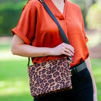 Caroline Hill Ariana Crossbody Spotted Saddle
