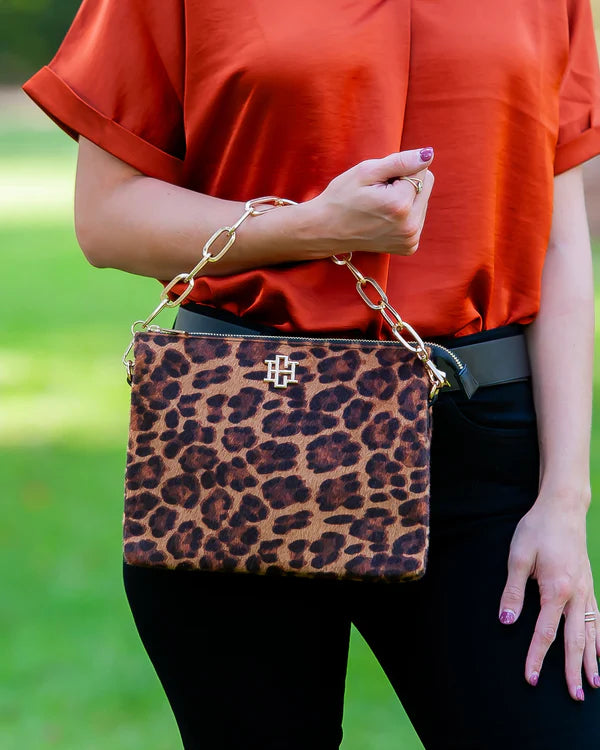 Caroline Hill Ariana Crossbody Spotted Saddle