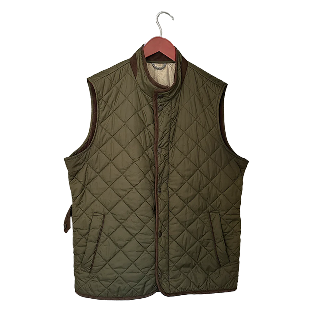 Peach State Pride Classic Quilted Olive Vest