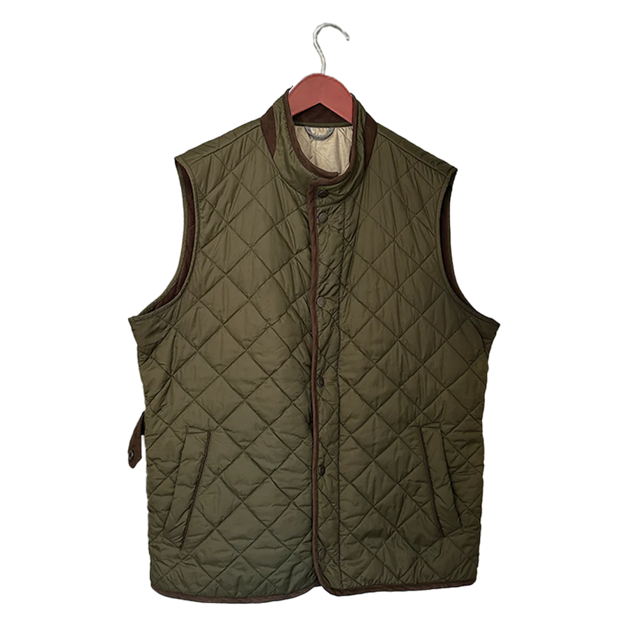 Peach State Pride Classic Quilted Olive Vest