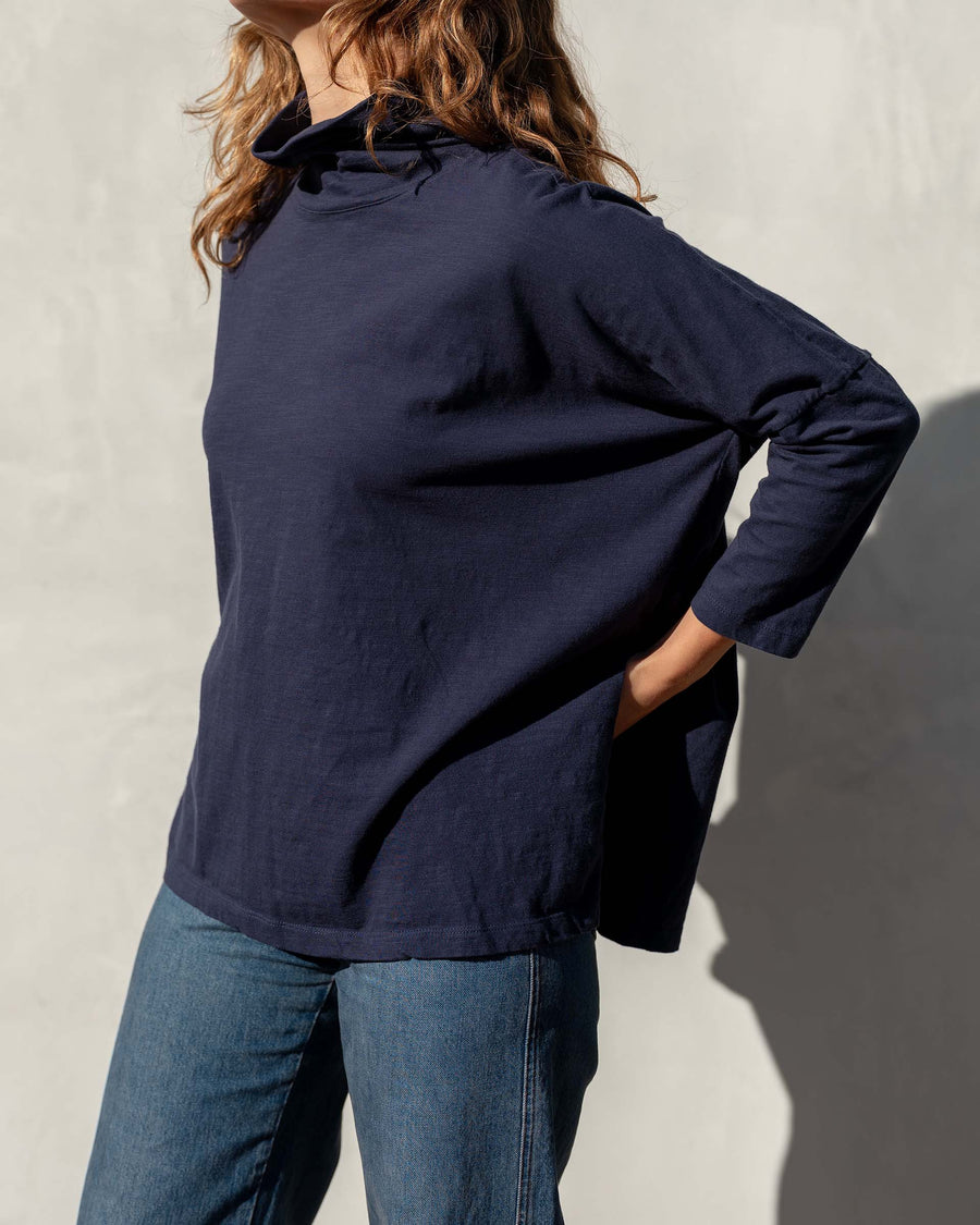 MerSea Catalina Turtleneck Tee - Navy