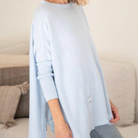 MerSea Catalina Crewneck Travel Sweater - Sky