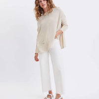 MerSea Catalina Crewneck Travel Sweater - Sand