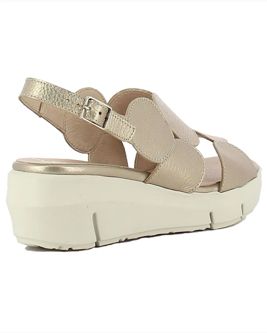 Wonders Platform Sandal - Gold