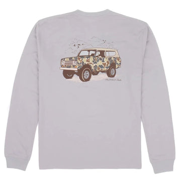 Properly Tied Camo Truck Long Sleeve Ice Grey