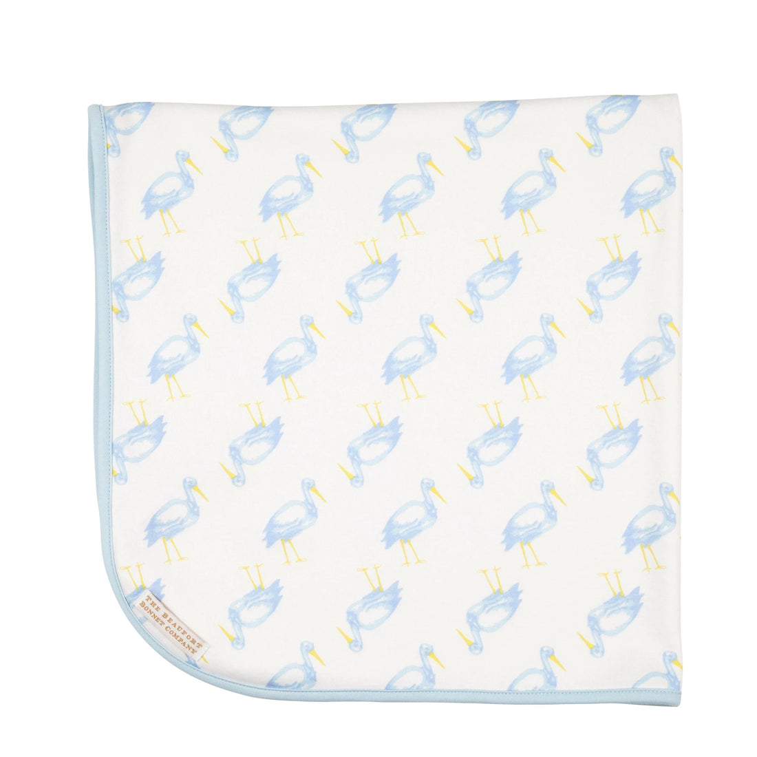 Beaufort Bonnet Baby Buggy Blanket- Sir Prop Stork With Buckhead Blue