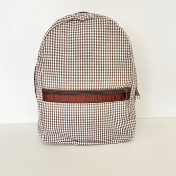 Oh Mint Medium Backpack - Chocolate Gingham