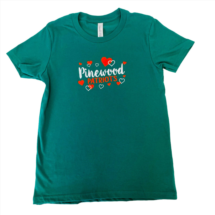 Pinewood Patriots Hearts T-Shirt