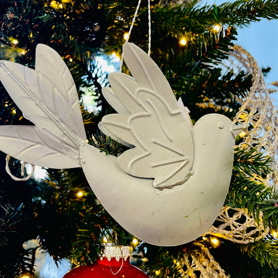TradeCie Tin Dove Ornament