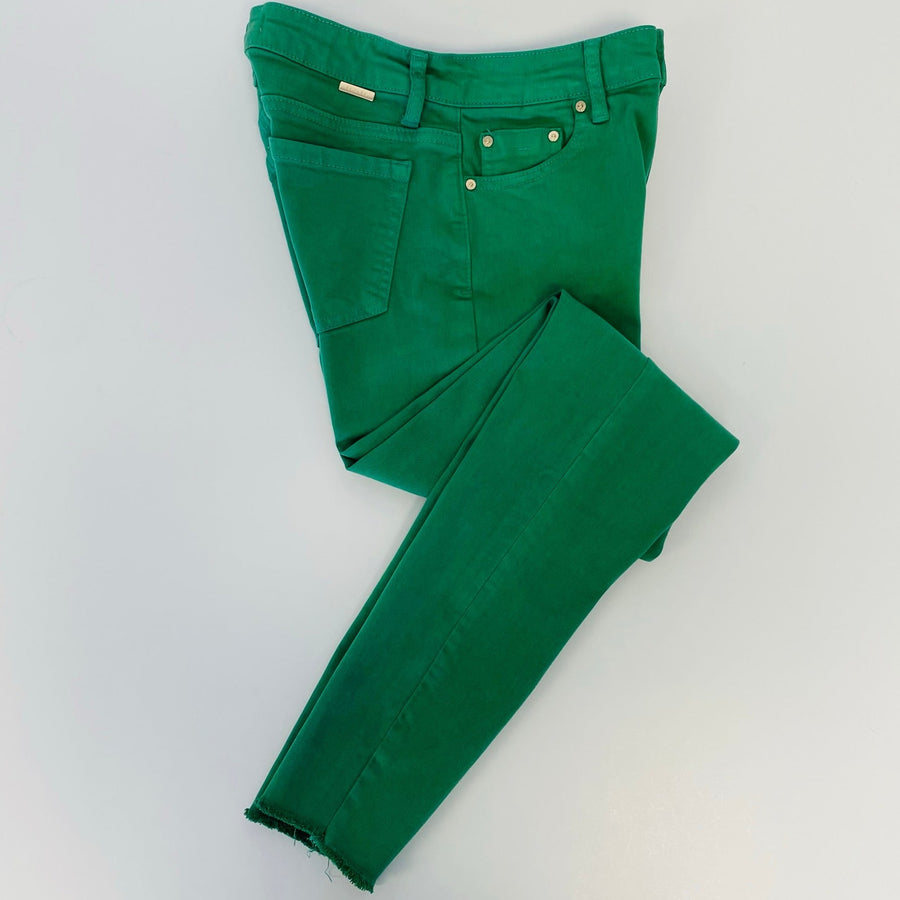 Tractr Jeans Mona- High Rise- Grass Green