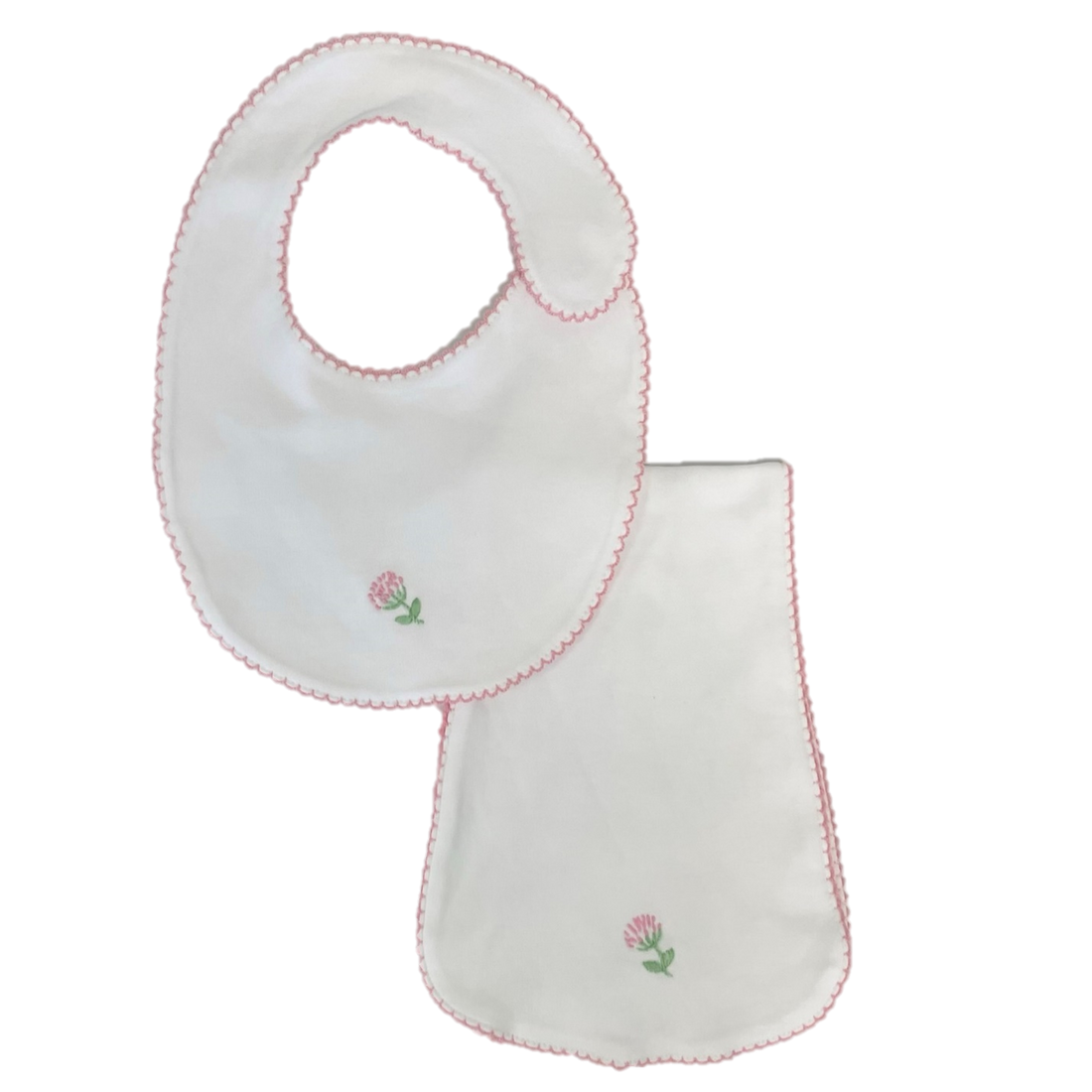 Little English Pinpoint Burp & Bib Set