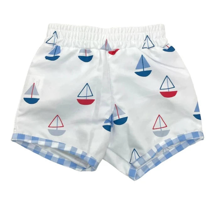 Sugar Bee Sailboat Swim Shorts