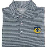 Vansport Grey Stripe Polo