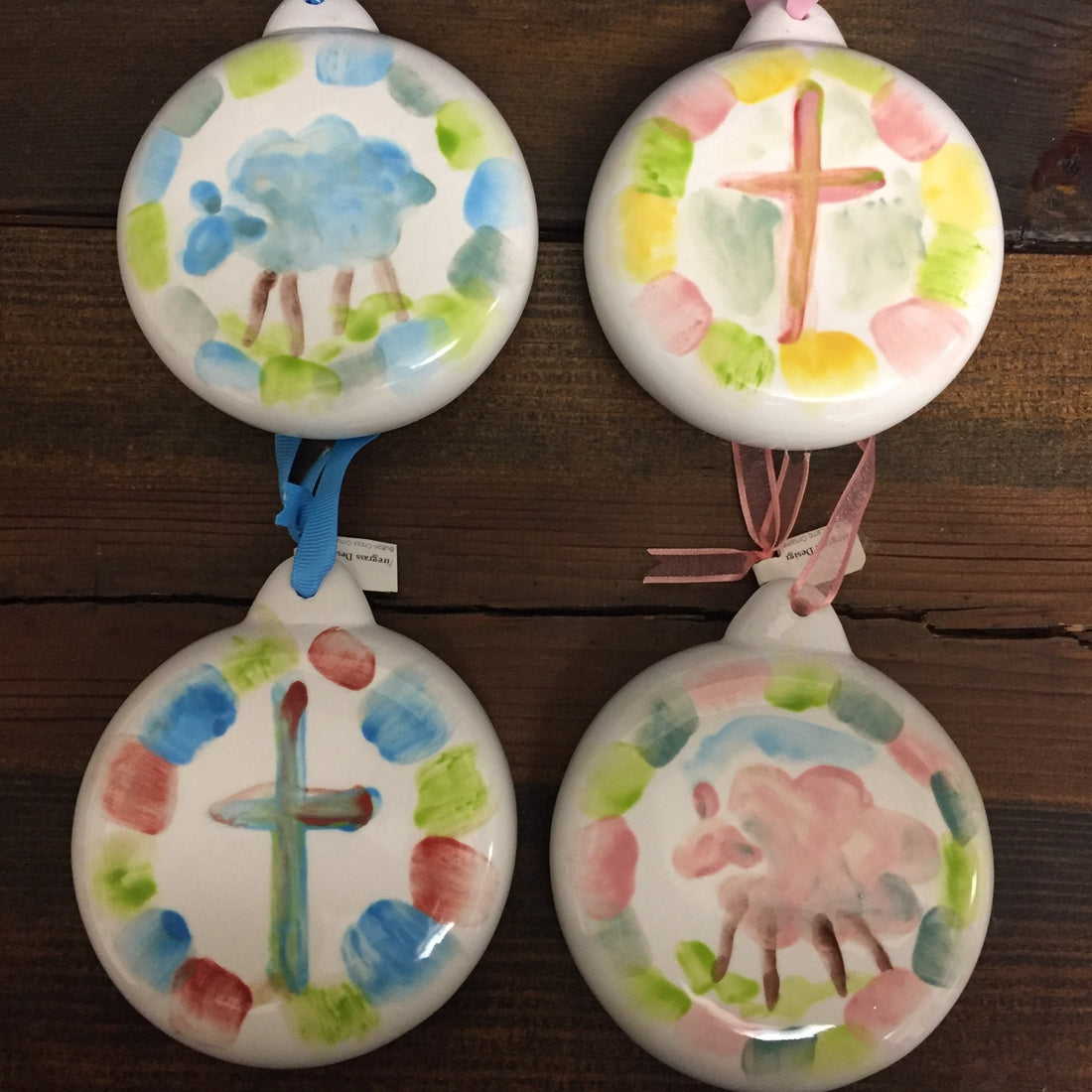 Hand Painted Ceramic Baby Ornaments