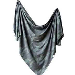 Copper Pearl Single Knit Swaddle Blanket - Hunter