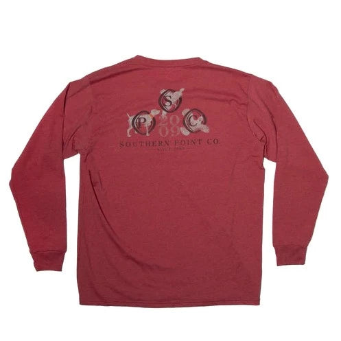 Southern Point Youth Animal Trio Long Sleeve Pocket Tee